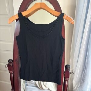 Vintage beaded 90s evening tank top